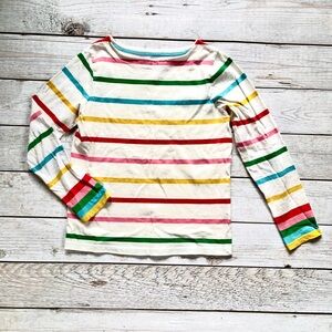 Boden Multicolor Striped Long Sleeve Tee